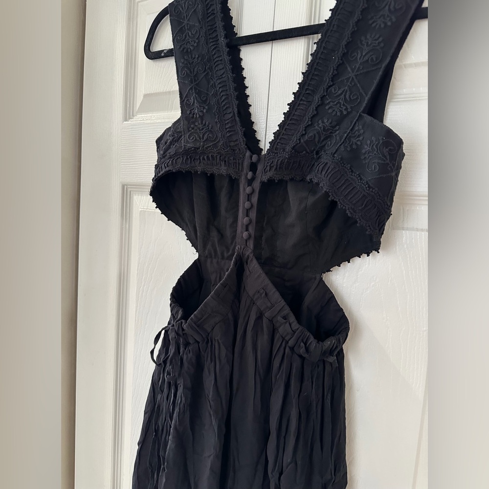 Free People Cut Out Mini Dress With Ruffles - Picture 6 of 7